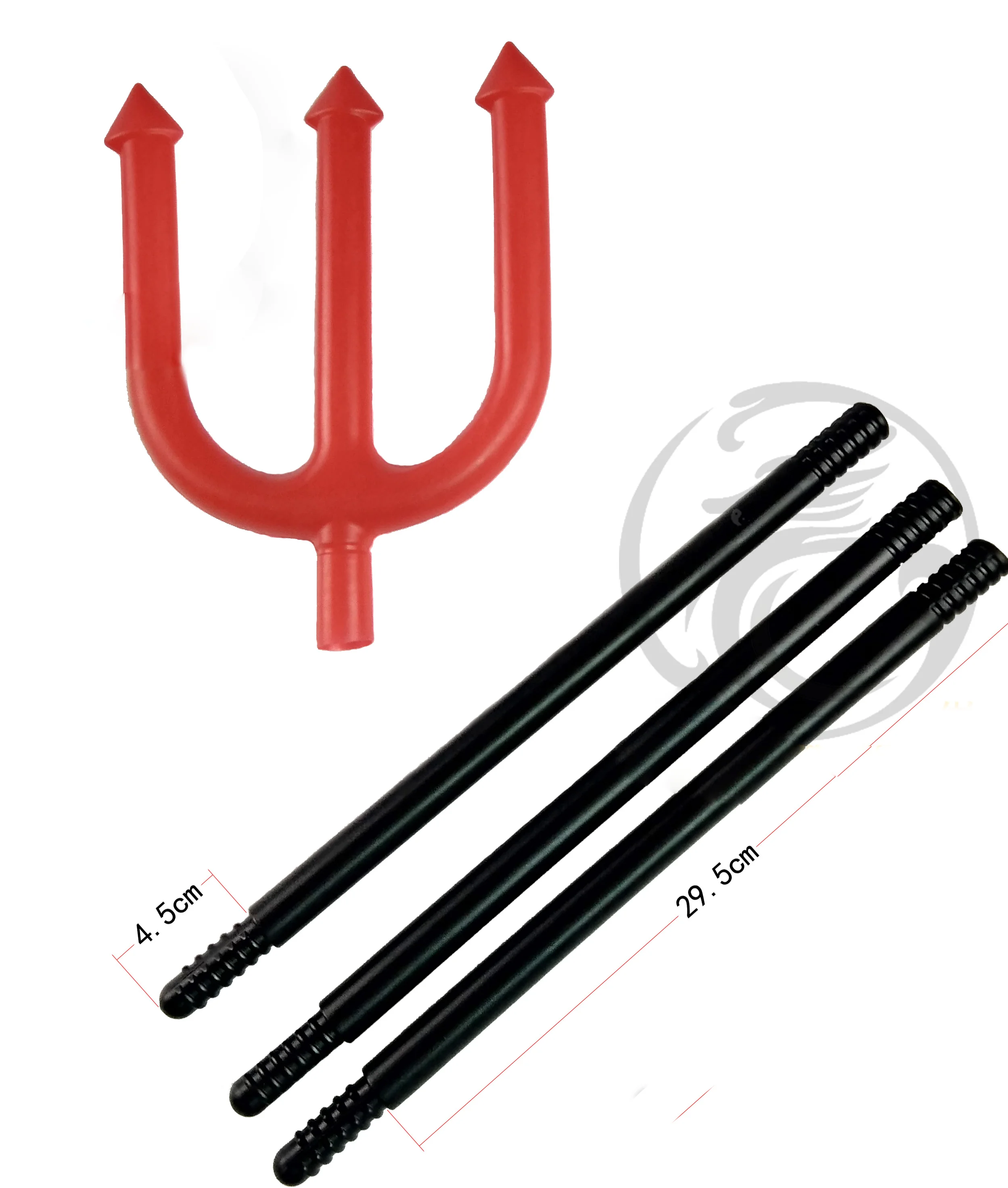 Forchetto Del Diavolo Per Halloween | Accessorio Costume Rosso | Decorazione Festa E Fotografia - Foto 6