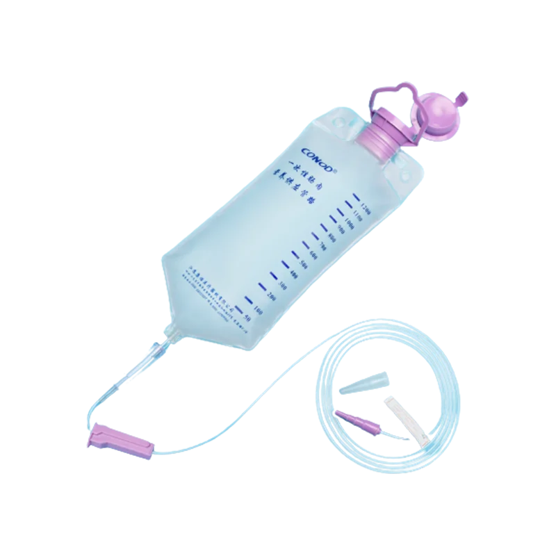 Conod Disposable Medical Sterilized Transparent PVC Enternal Feeding Bag