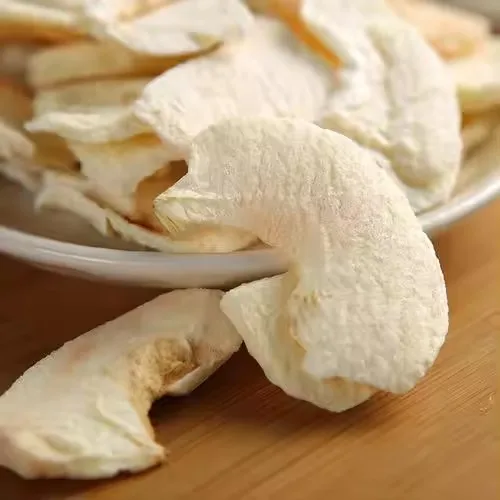 Toptan donduraraq qurutulmuş alma FD meyvə çipsləri, çıtır atıştırmalıq dilimlər