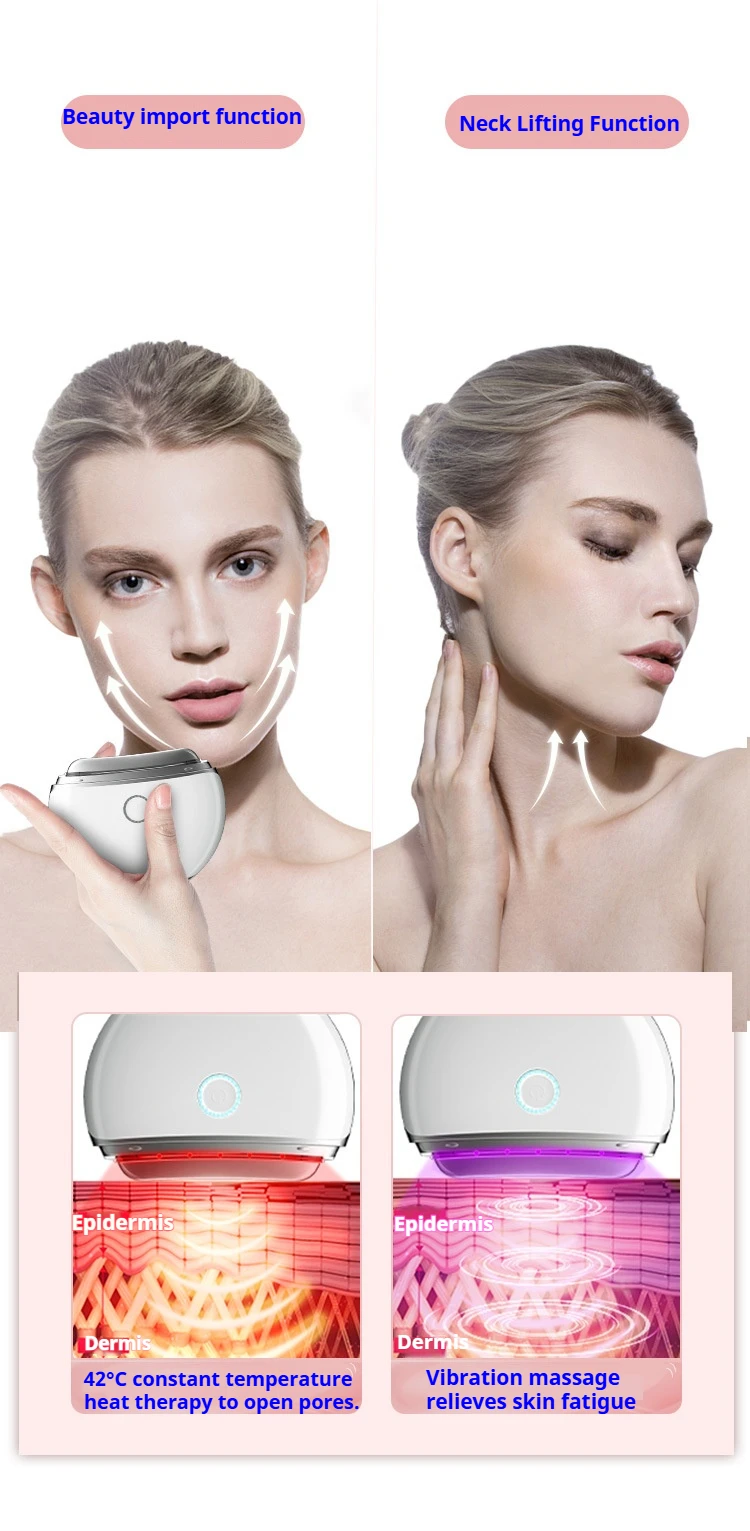 OEM Light Modes Face Sculpting Tool Microcurrent Vibration Gua Sha Massager Wrinkle Face Lift Device Gua Sha Device
