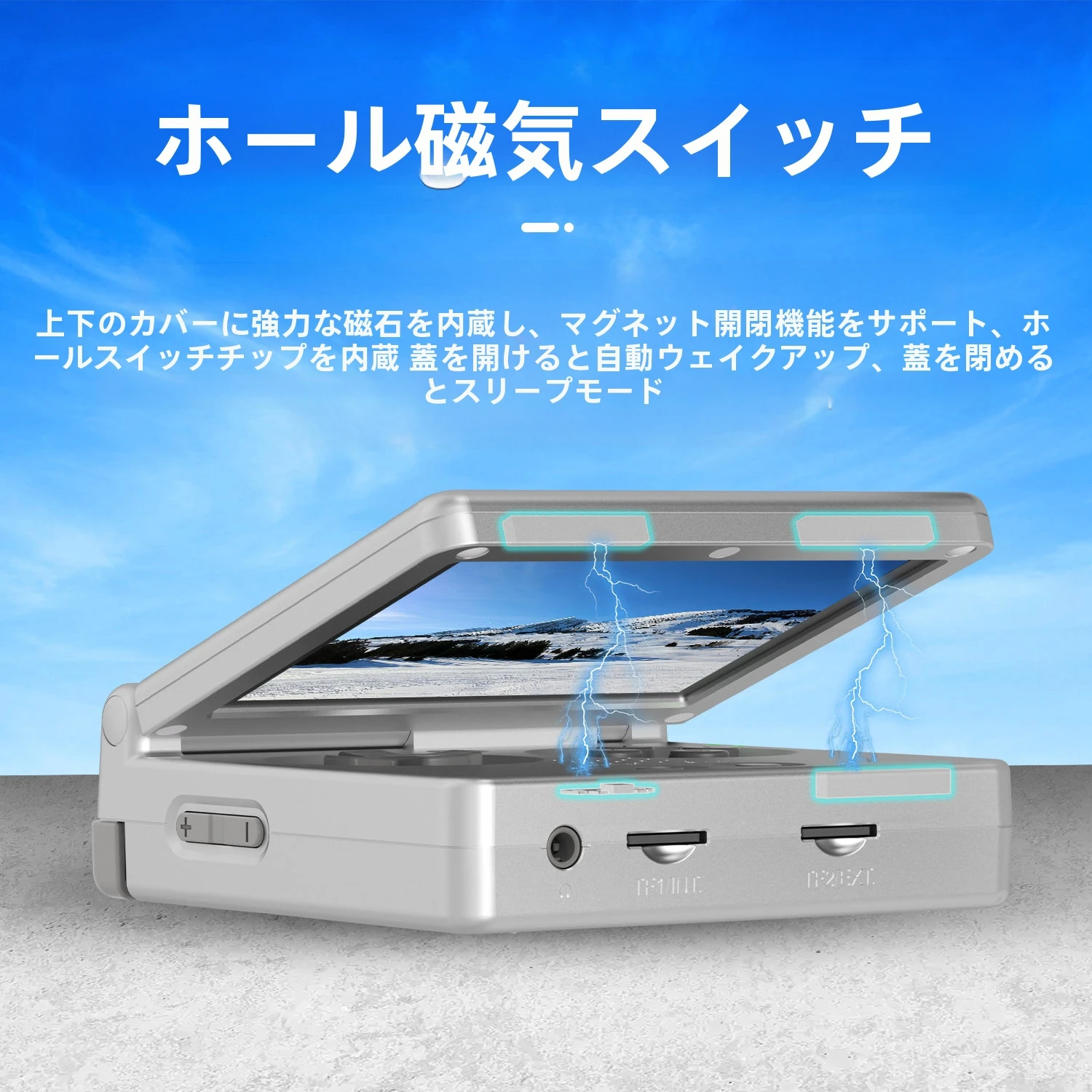 クラシックシルバー64GBストレージLinuxシステムRG35XXSP Anbernic