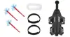 Lanciatore nero + corda +2 cinghie +3 proiettili