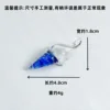 Dark blue semi-permeable conch pendant