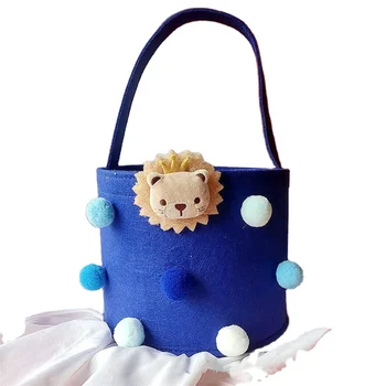 Felt Bag Cute Cartoon Handbag Children's Holding Bucket Storage Bag 100 Days Banquet Birthday Companion Hand Gift Bag