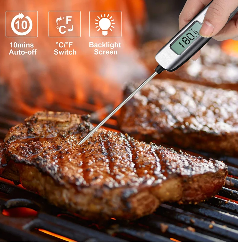 Meat Food Thermometer Cooking Stab Milk Baking BBQ Kitchen Temperature Probe  US