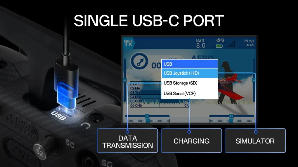 Radiomaster TX15 Max Radio Controller AG02 CNC Hall Sensor Gimbals (ELRS / M2) Controllo a distanza 9