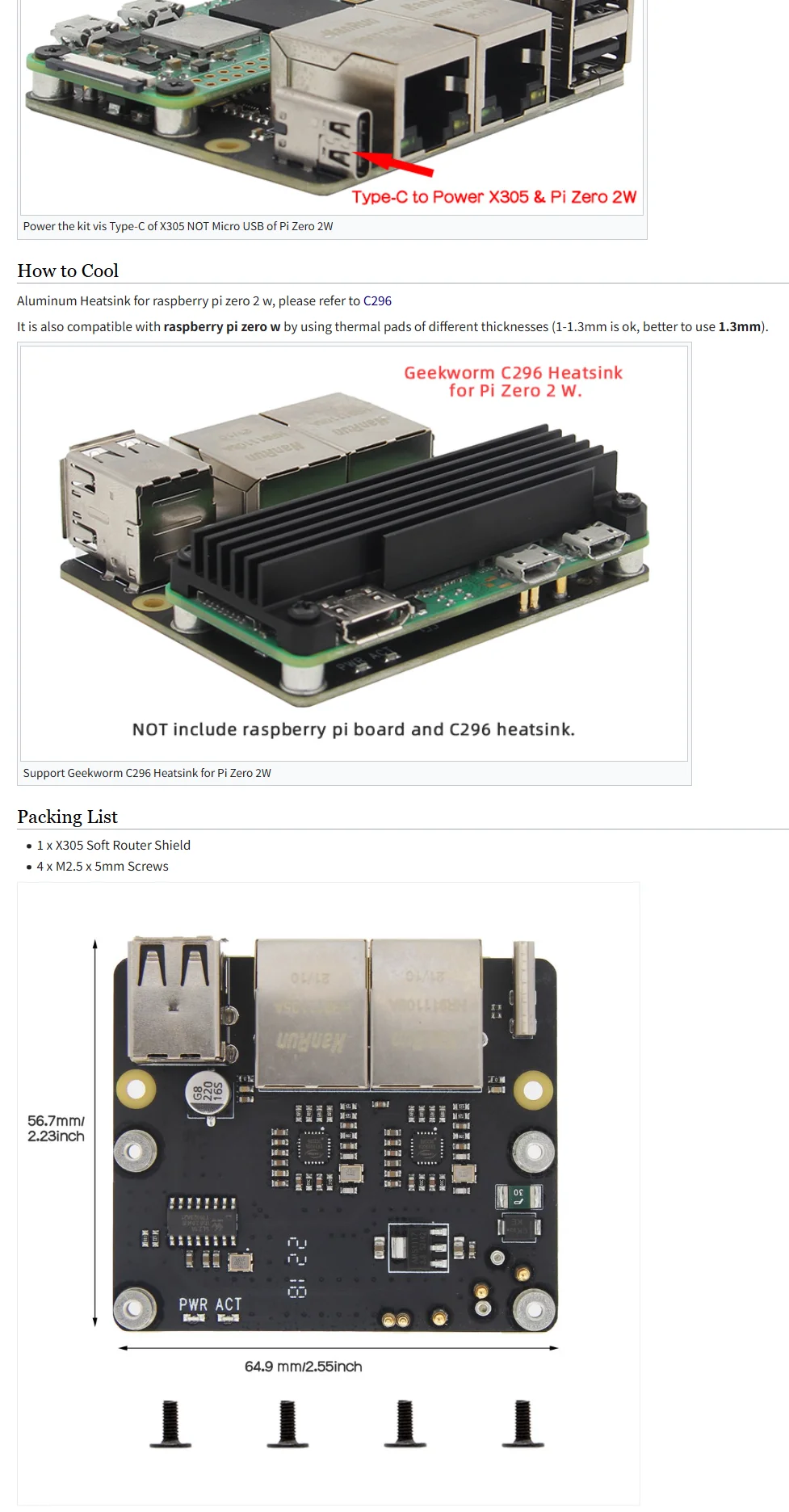 Raspberry Pi Zero 2W Development Board with Dual Gigabit Ethernet