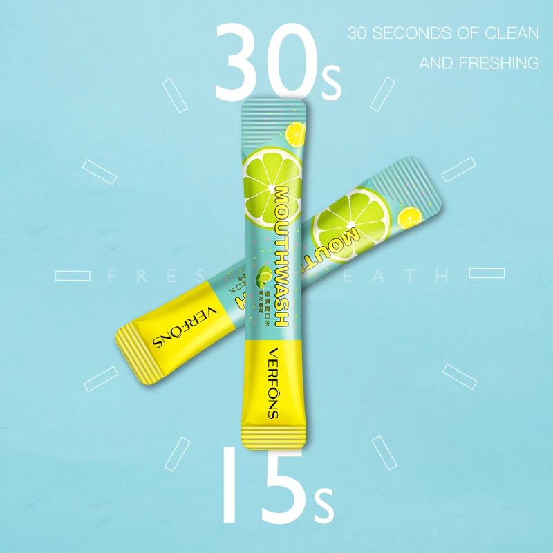 VERFONS Lemon and Mint Extract Deep Cleansing  Antiseptic Mouthwash Cool