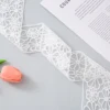 Transparent Flowers 7cm*5 yards (Bleached White)