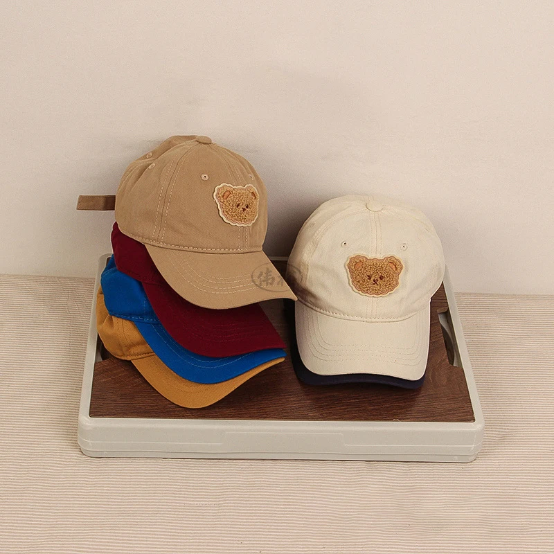 Children's Baseball Cap Cartoon Bear Kids Sun Visor Casual Hat Spring