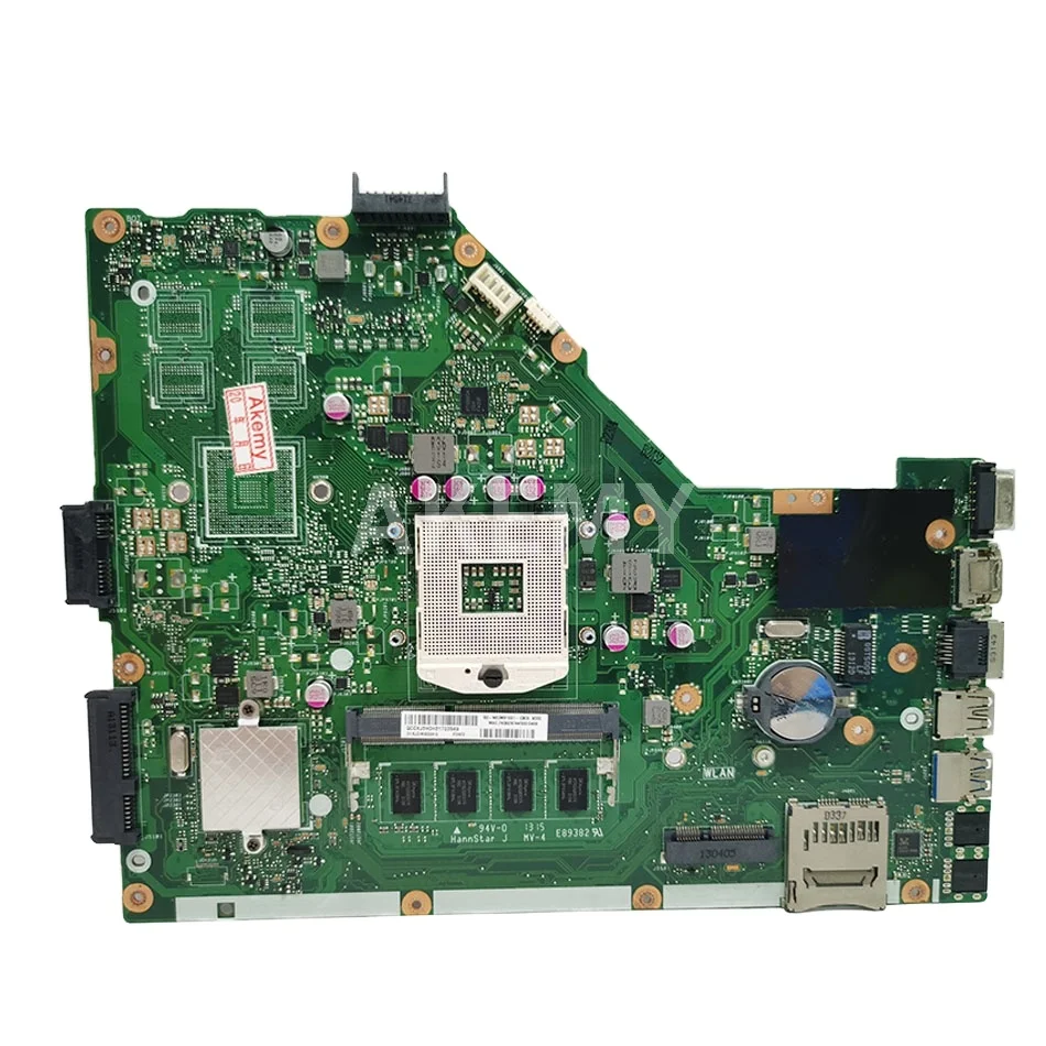 Akemy X55VD Motherboard Laptop Motherboard X55VD X55C X55CR X55V Mainboard SLJ8E REV.2.2 2G RAM for Asus