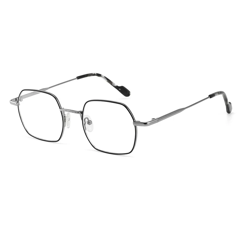 GL9142 High-Quality Fancy Oversized Hexagonal Metal Frame Glasses Unisex Fashion Geometric Design Eyeglasses_voghion.com