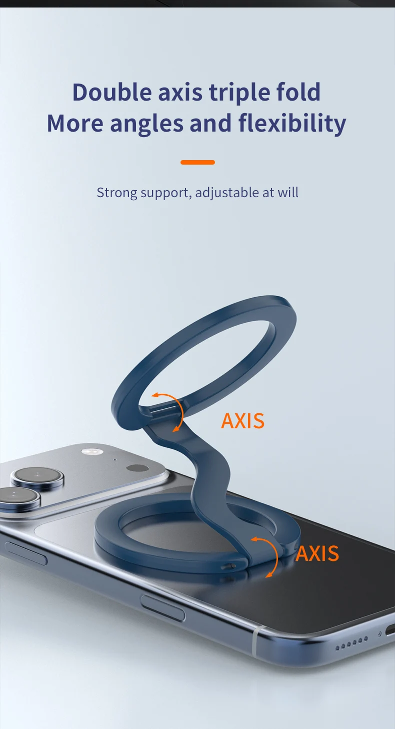 Strong Magnet Phone Stand Height Adjustable Flexible Bendable Waterproof Rust Resistant for Desk Office Use