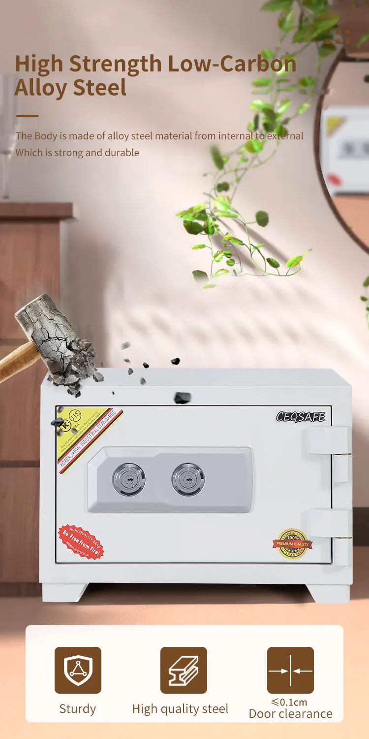 CEQSAFE High Security Electric Digital Metal Fireproof Home Office Safe Box manufacture