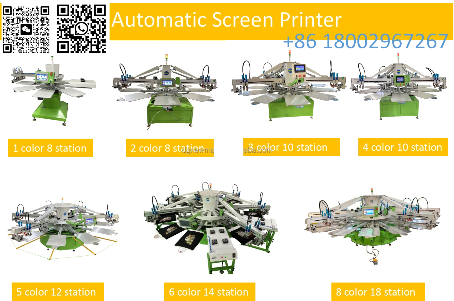 product multifunctional screen printing equipment press manual 8 color 8 station full sets carousel t shirt silk screen printer-2
