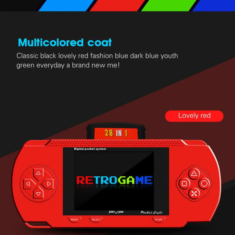 Mini 3.0 Inch Handheld Games Console - Retro Mega Drive DS