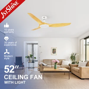 1stshine LED Ceiling Fan Simple Smart Remote Control Dimmable  LED Lighting Ceiling Fan with Light