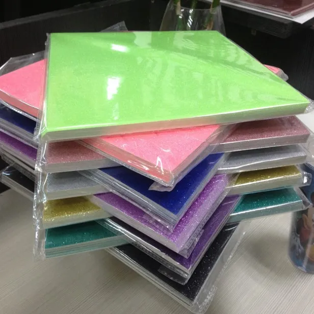 12*12 Inch Craft Shiny Colorful Glitter Paper