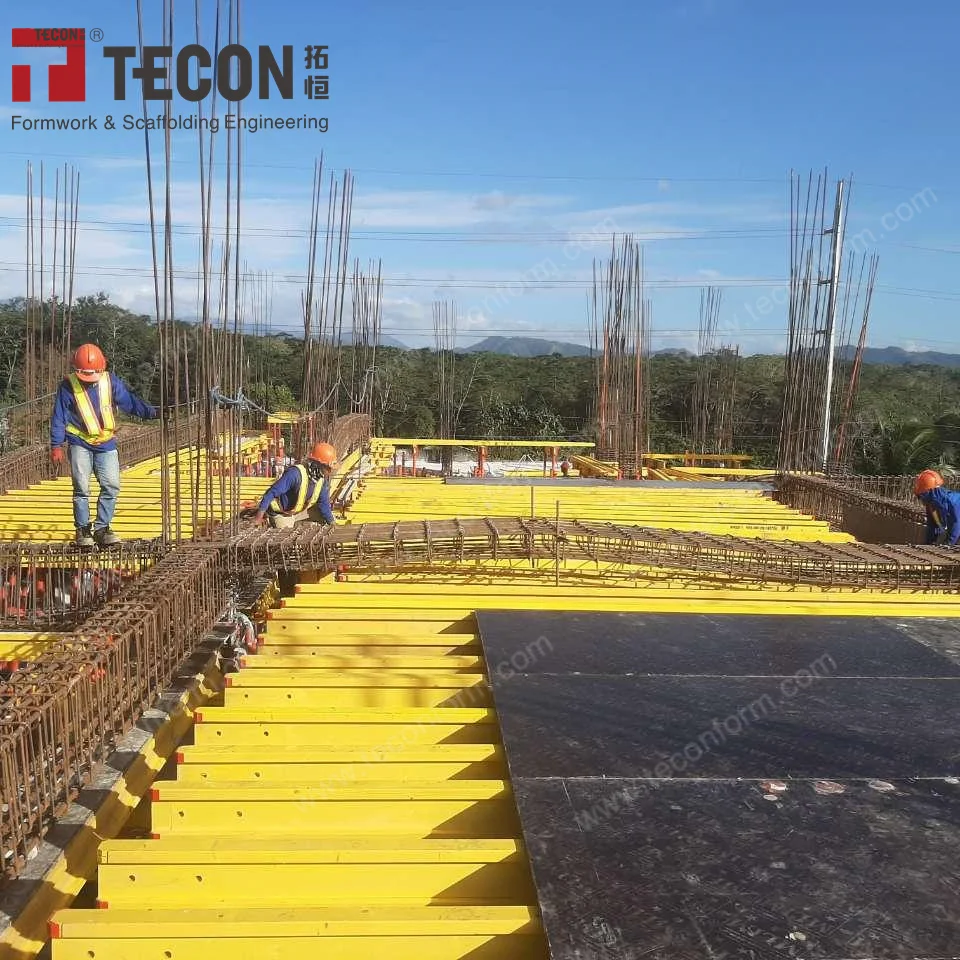 TECON H20 Timber Beam System Slab Concrete Formwork Flexible Assemble Multiple Beams for Commercial Buildings Construction