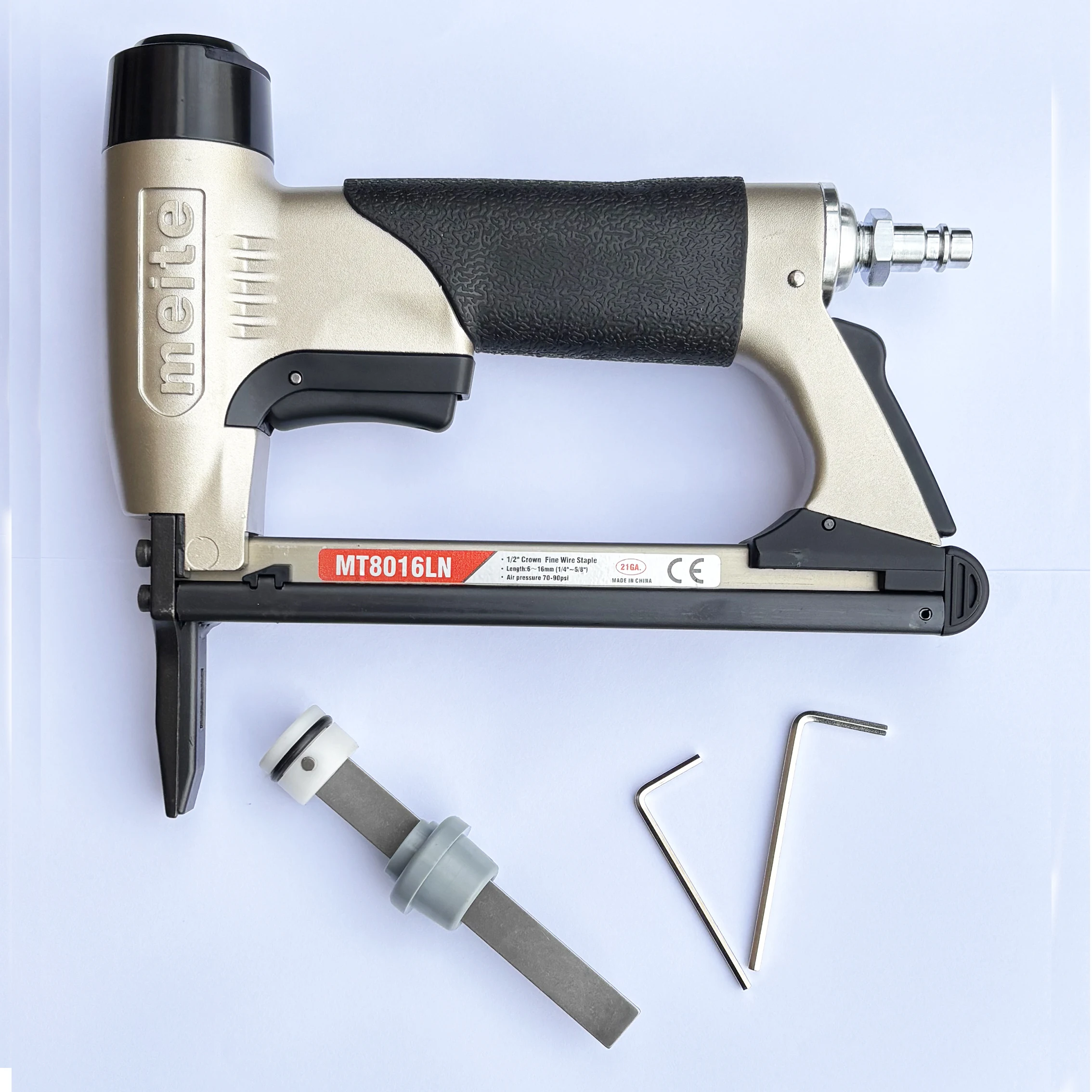 Meite Pneumatic Fine Wire Stapler - Staple Guns Long Nose MT8016L