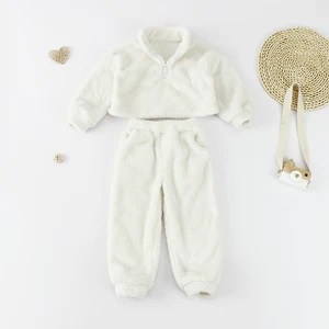 Newborn Baby Clothes Winter Plush Outfits 2 Pcs Pure Soft Pajamas Clothes Boys Clothing Sets