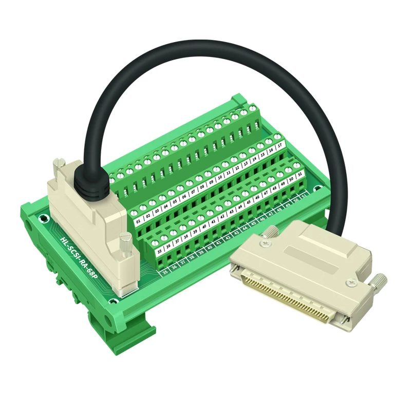 ぴこ SCSI68 SCSI 68ピン端子ブロックボード68ピンハーフピッチ/0.05