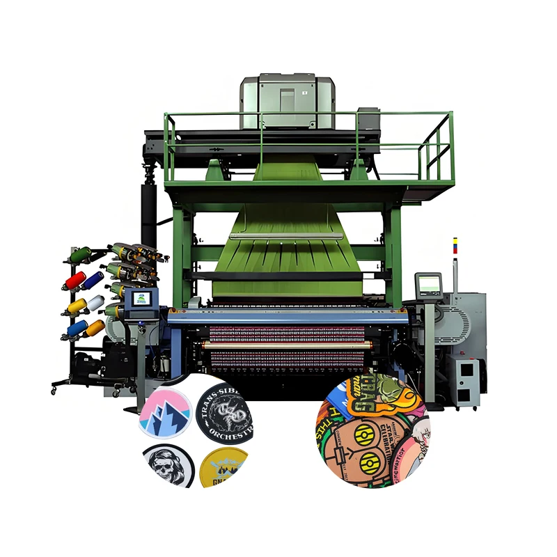 Goodfore Woven Label Knitting Machine for Clothes Garment Logo Jacquard Roll Woven Label Knitting Machine