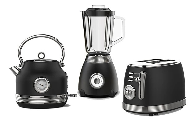 Kalorik 1.7 Liter Retro Electric Kettle, Black 