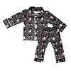 Christmas Dog Black Pajama Set
