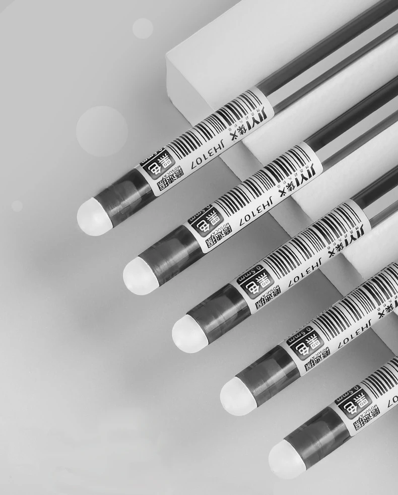Erasable Pen 0.5mm Gel Pen With Eraser Custom Logo Plastic Ink
