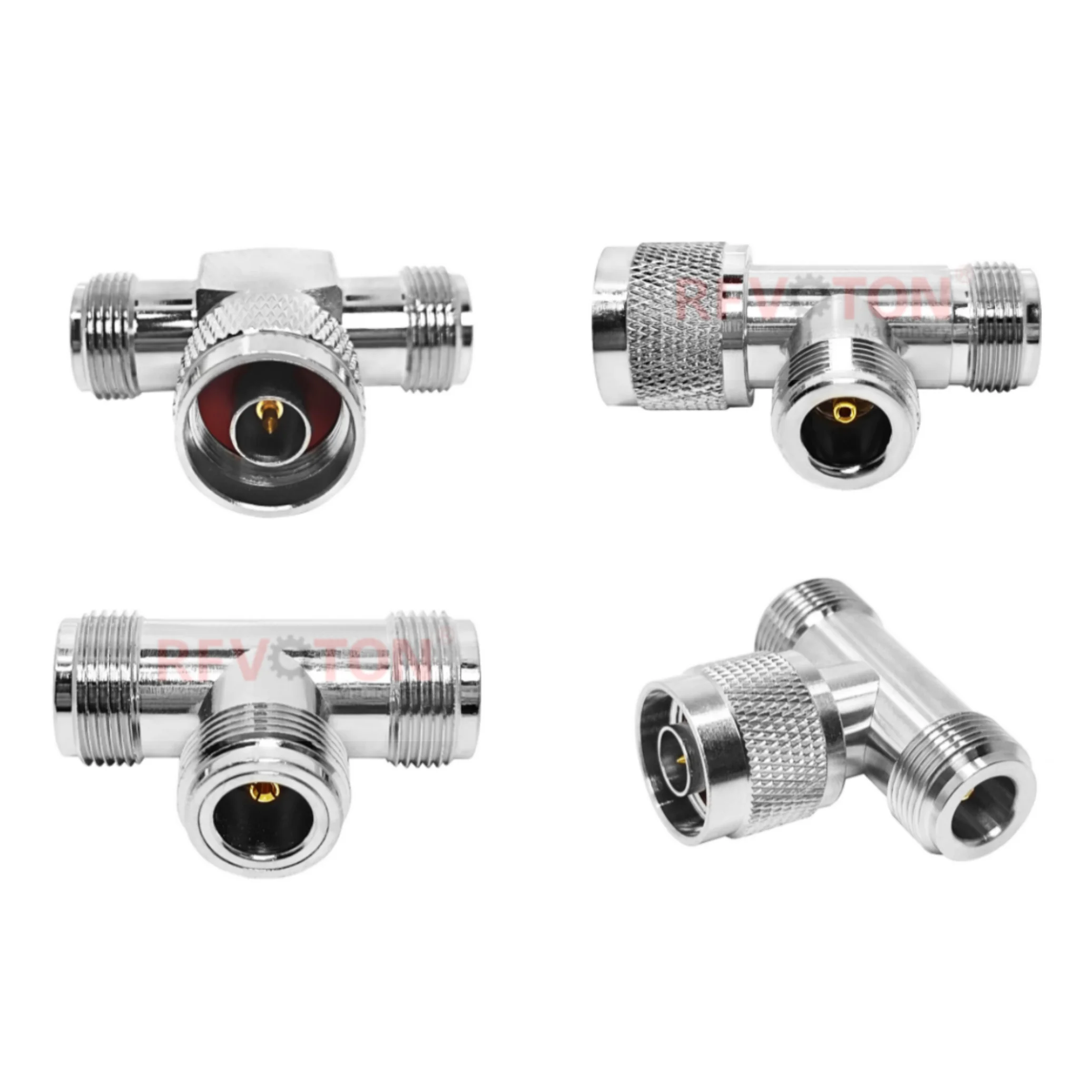 Factory T Shape N Type Male Plug Female Jack to N Male to N Female to Female Splitter Tee Adapters RF Coaxial Coupling Connector