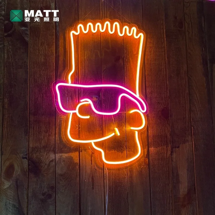 シンプソンズ　ネオンサイン　明かり調節機能付き シンプソンズ ネオンサイン 明かり調節機能付き Simpsons neon sign