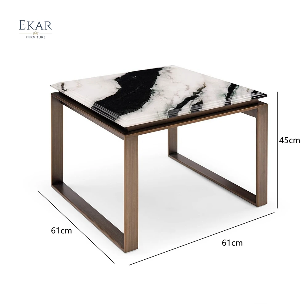 product modern design panda white marble corner table wood coffee table for living room home bedroom school apartment decorative feature-64