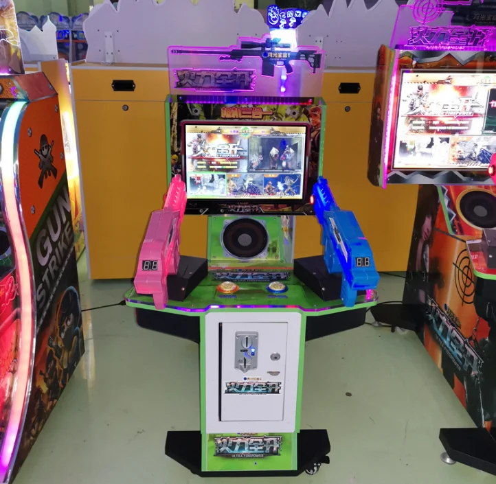 Dinibao популярный и дешевый симулятор стрельбы из пистолета ультра огневая мощь 3 в 1 аркадная стрельба игровые автоматы