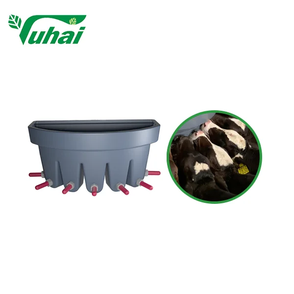 12L Gray Cow Feeding Bucket with 3 Teats for Dairy Farm Animal Feeders Product supplier