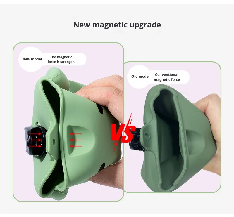 Durable Lightweight Silicone Dog Food Bag for Outdoor Use Magnetic Suction Hooks & Multifunctional Design-Food Grade Material details