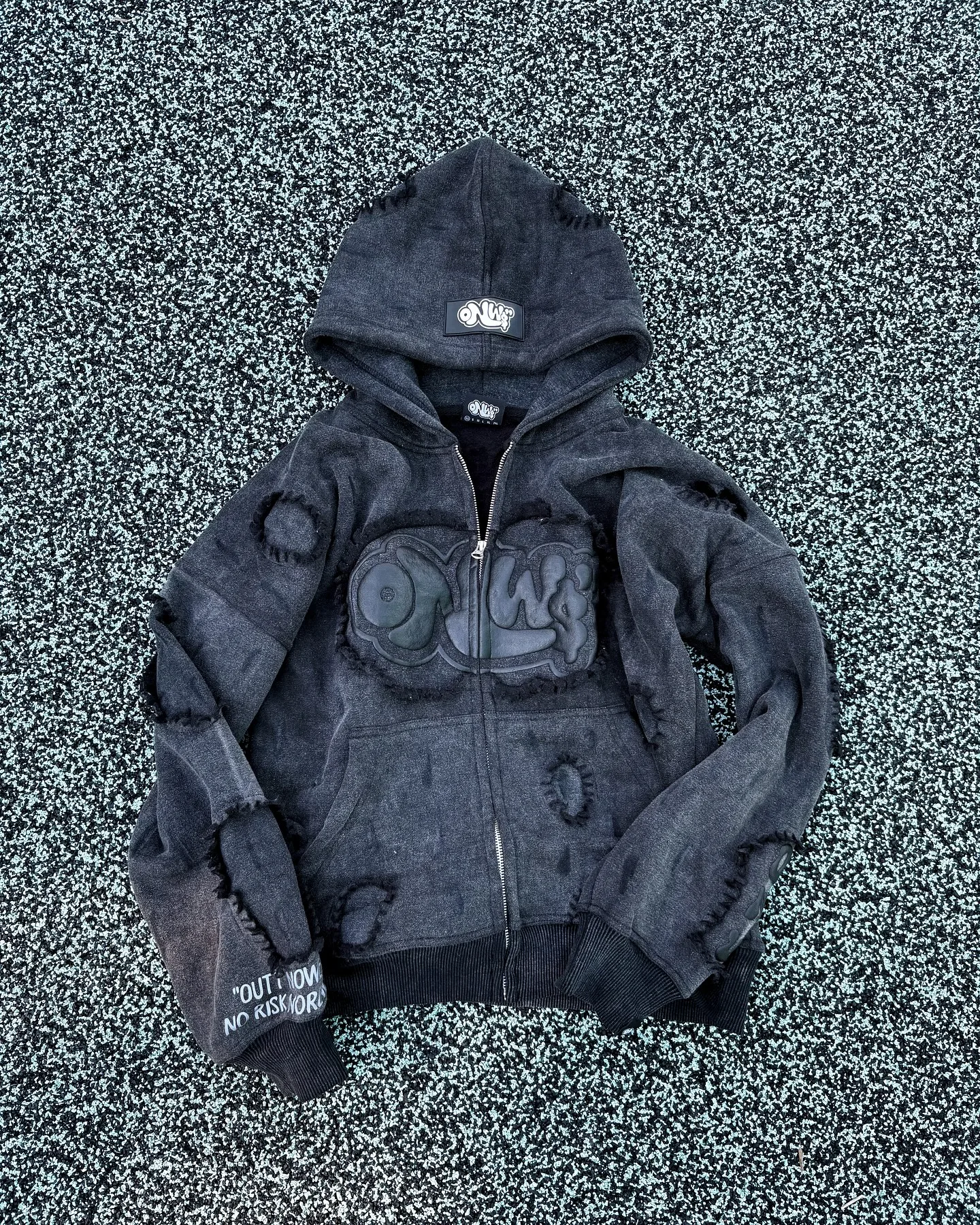 Factory Man Unisex Winter Print Zip-Up Hoodie Custom OEM/ODM Men's Oversized Lined Polyester/Cotton Sweatshirt gallery 5