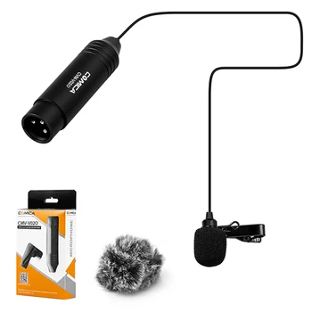 COMICA CVM-V02O XLR 48V Phantom Power Lavalier Microphone Omnidirectional Lapel Microphone for Canon Sony Panasoni Camcorders detail image