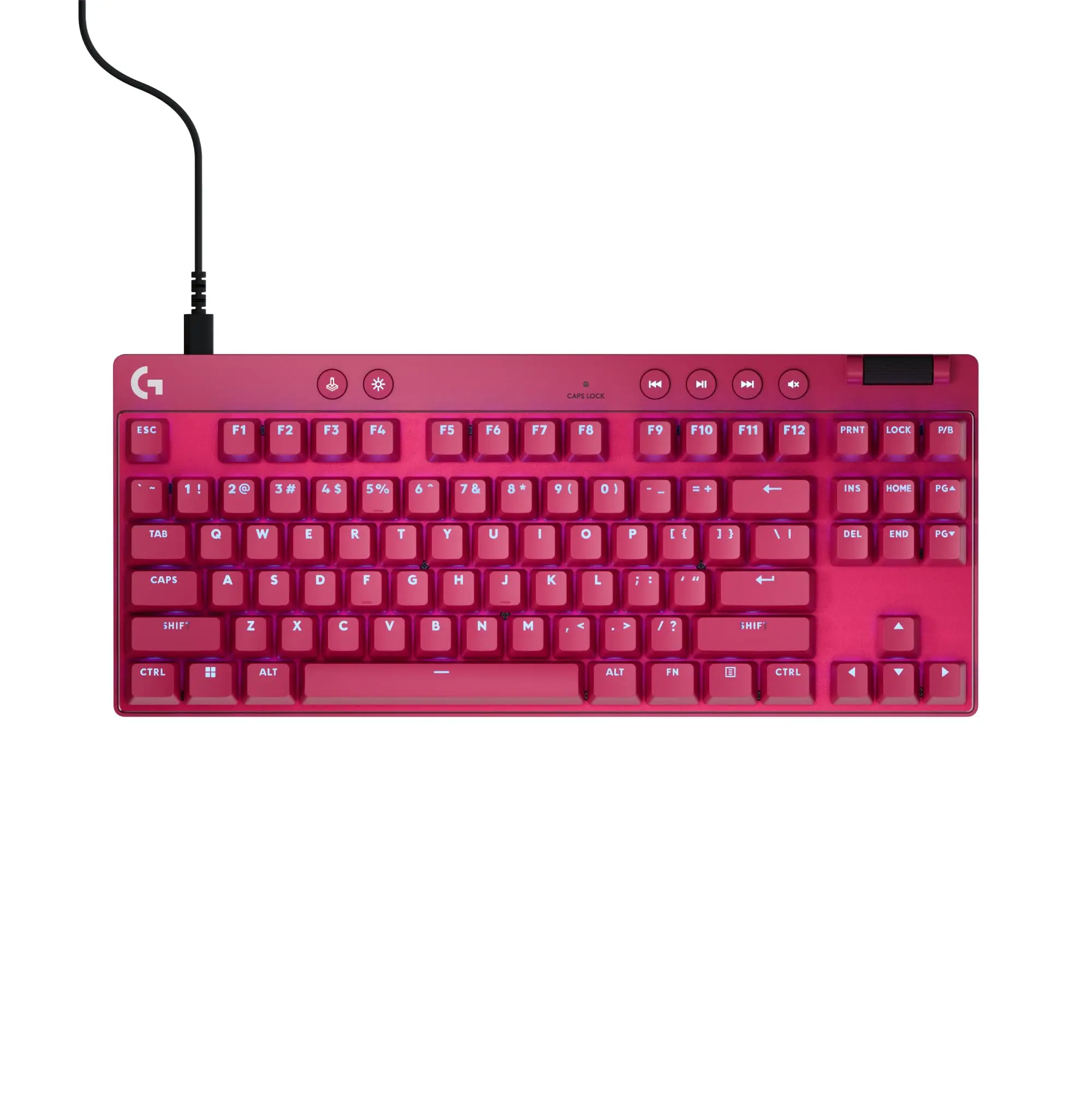 Logitech PRO X TKL LIGHTSPEED ピンク LOGITECH PRO X TKL LIGHTSPEED WL GAMING KEYBOARD - MAGENTA TACTILE