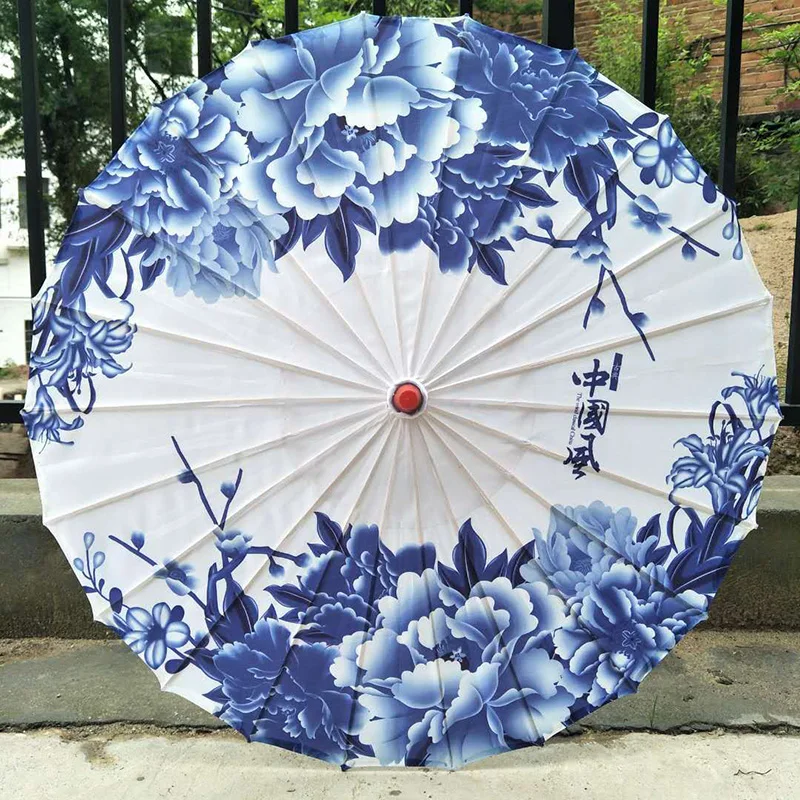 Fydun Ombrello Cinese In Carta Bianco - Parasole Decorativo Per Matrimonio, Fai Da Te E Props Fotografici