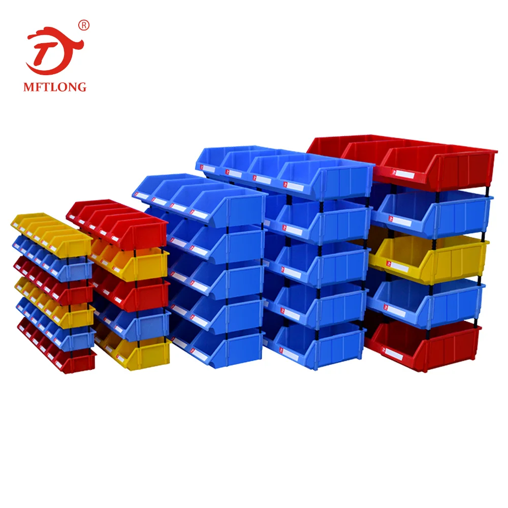 Small Plastic Storage Boxes Parts Bin Staking Container For Tool Metal