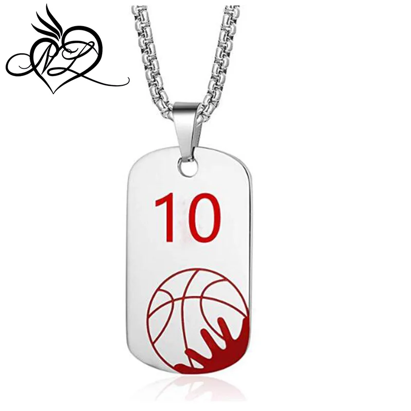 Basketball Jersey Number Cross Pendant 