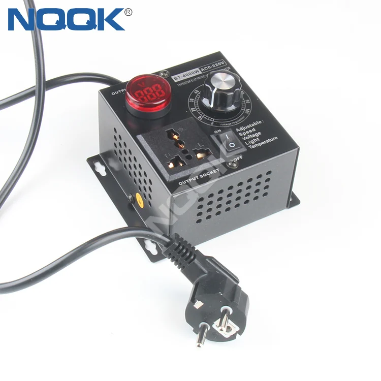4000W AC220V Copper SVC Electronic Voltage Regulator with Adjustable Output Thyristor SCR Control Zero Hysteresis