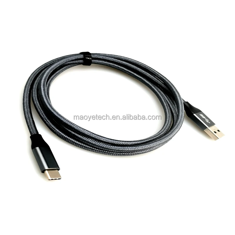Cavo USB-C 3.0 In Nylon Lite-am, Da USB-C Maschio A USB-A Maschio, 0.5m/1m, Ricarica Rapida