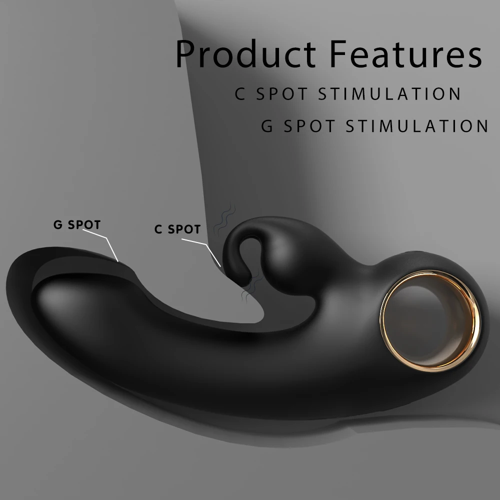 S-hande 2 in 1 Handhold Rabbit Vibrator G Spot Clitors Massage Double Vibration Stimulating Female Masturbator