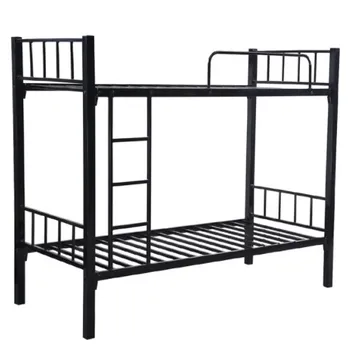 Single bunk bed double metal bed frame with storage 2 persoons bed lit superpose tempat