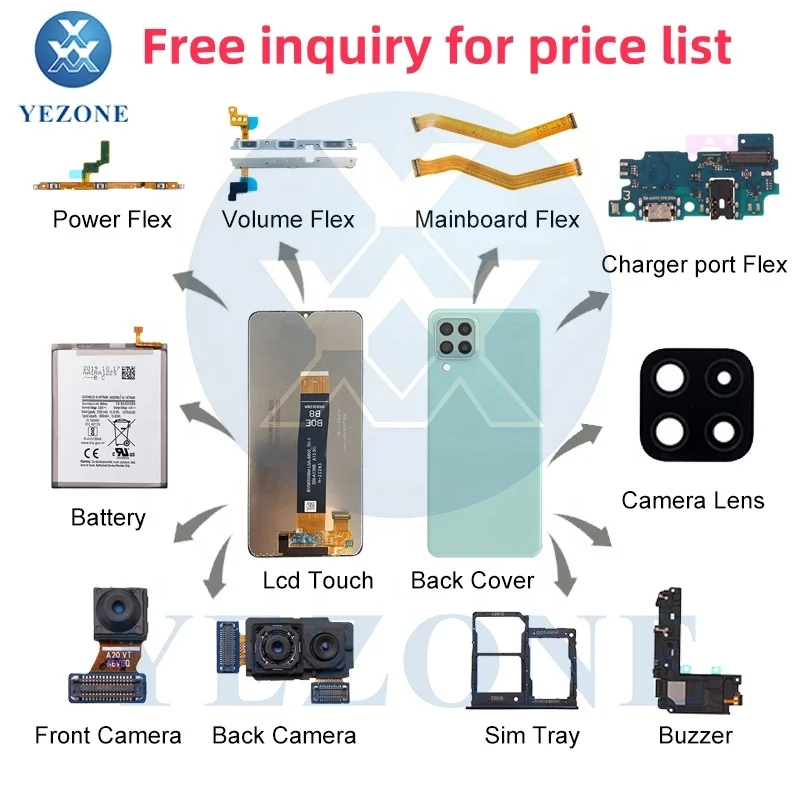 USB Charging Port Dock Charger Plug Connector Board Flex Cable Compatible for Samsung Galaxy M20 M205 M205F