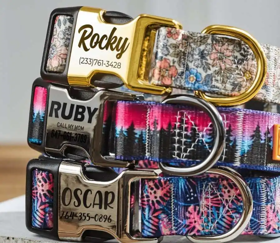 Personalized Dog Collars Laser Marking Machine for Metal Dog Tags Bottles Engraving with 30W Fiber Laser Metal Engraving