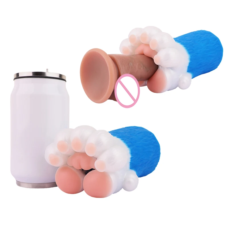 GEEBA Gift Shop Cute Panda Thick Webbed Feet for Male Masturbator Sex Toys  Super Soft Penis Massage Stroker Sex Toys