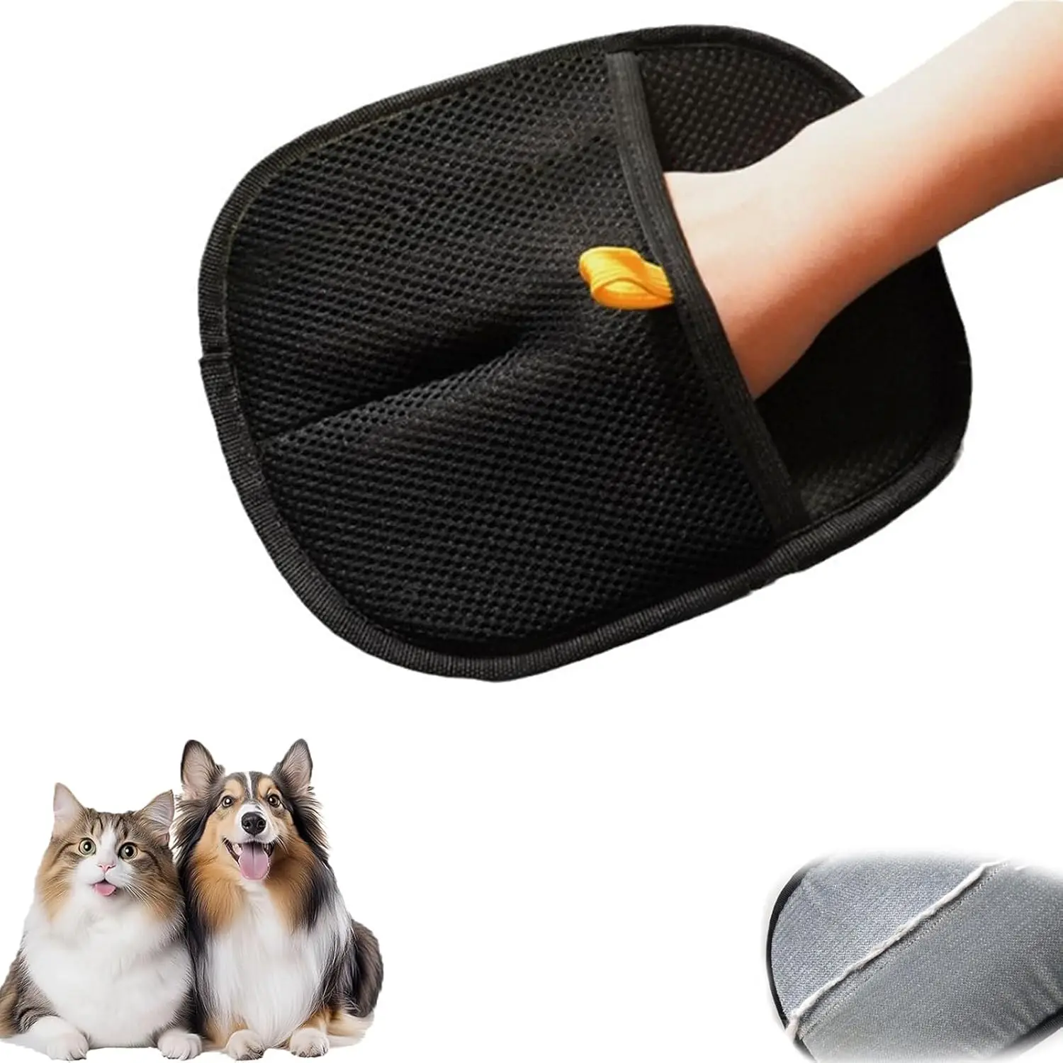 Gants D'Épilation Électrostatique Pour Animaux - Lot De 2, Double Face - Pour Enlever Les Poils Sur Canapé, Meubles, Tapis Et Sièges Auto
